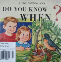 Image of DO YOU KNOW WHEN? / A TINY QUESTION BOOK